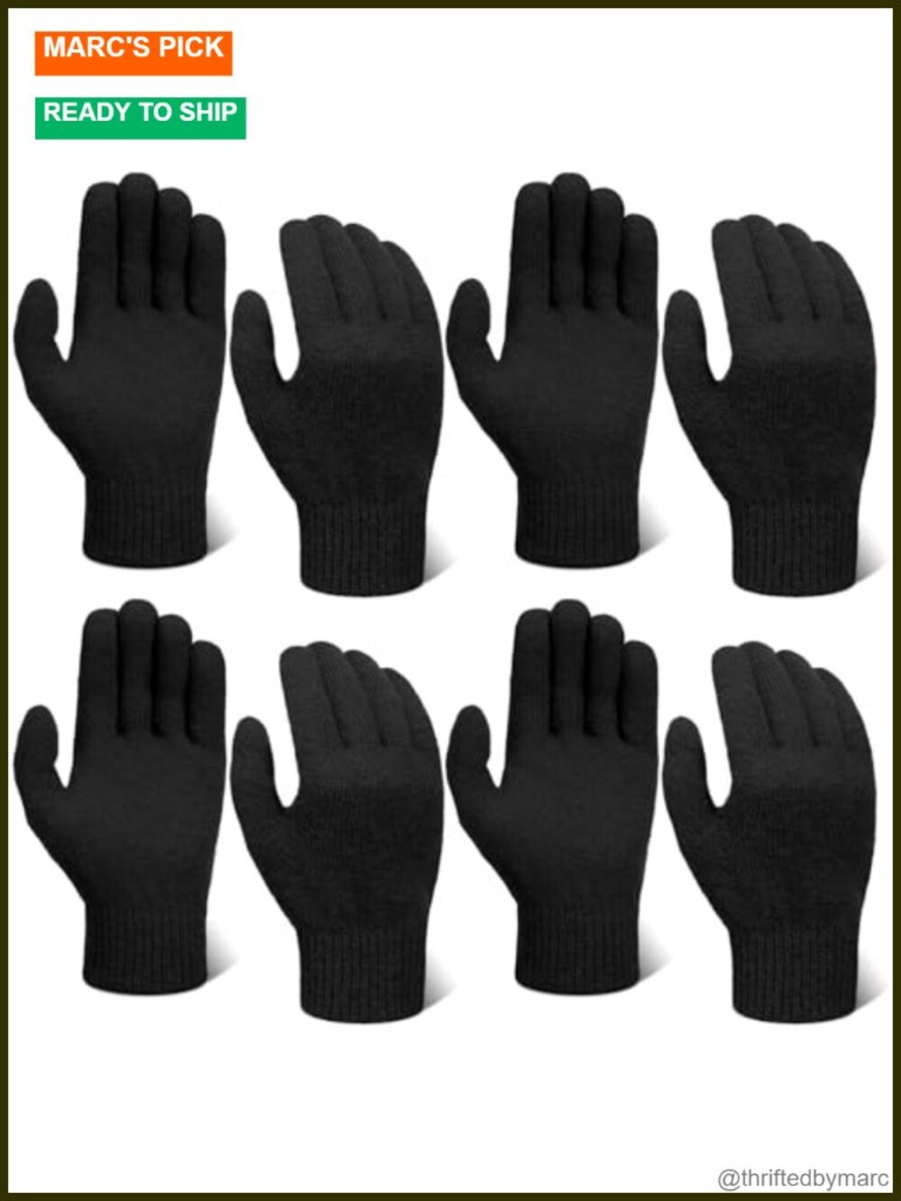Wool Liner Gloves for Cold Weather Outdoor Ski Army Gloves Men